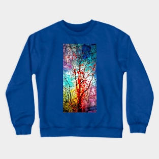 Falling Red Leaves Tree Crewneck Sweatshirt